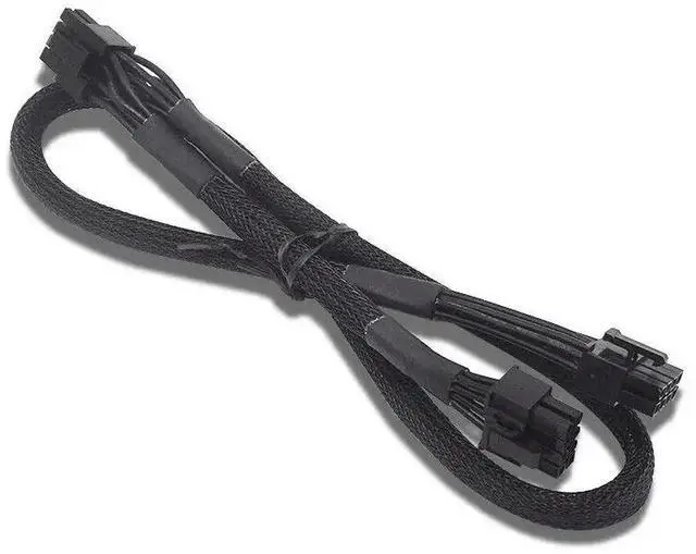 Alt view image 2 of 6 - PCIe Dual 8Pin 6+2Pin GPU Power Cable ForGigabyte P750GM 750W, P850GM 850W, P1000GM 1000W Modular Power, Sleeved Net 60+20 CM