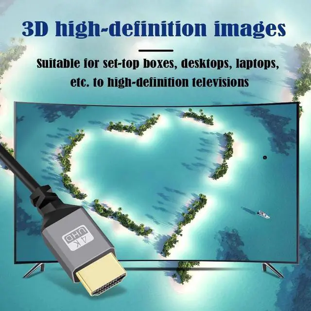 Alt view image 6 of 7 - JAENFONG  Mini HDMI 2.0 Male to HDMI Male 4K 60hz Stretch Coiled Cable Left Angled 90 Degree for HDTV Computer Laptop Monitor