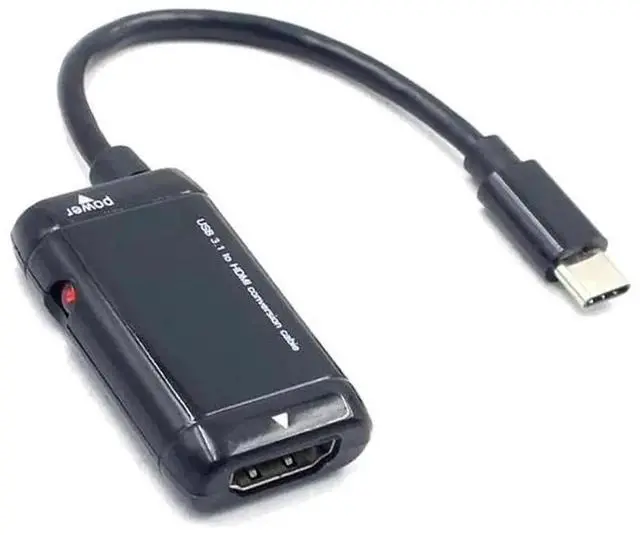 Main image of for MHL USB 3.1 type-c to with HDMI Video Converter Male to Female Input Digital Signal Plug to HDTV 1080P Video Output Dongle