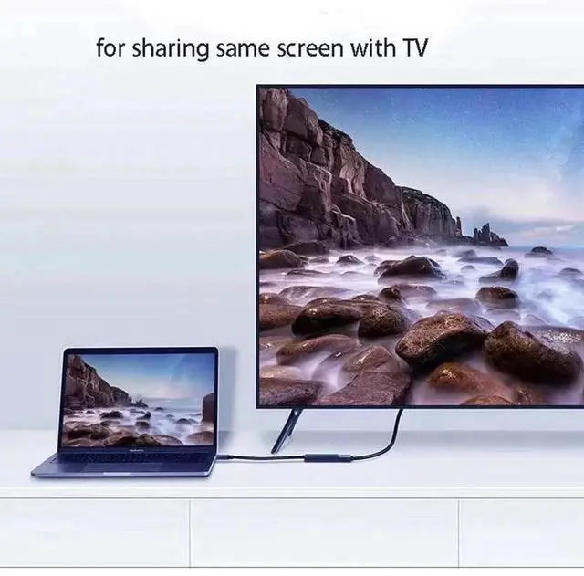 Alt view image 4 of 6 - for MHL USB 3.1 type-c to with HDMI Video Converter Male to Female Input Digital Signal Plug to HDTV 1080P Video Output Dongle