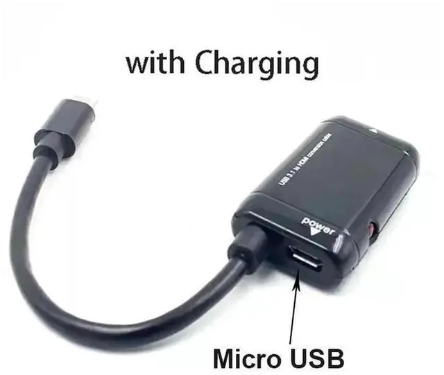 Alt view image 3 of 6 - for MHL USB 3.1 type-c to with HDMI Video Converter Male to Female Input Digital Signal Plug to HDTV 1080P Video Output Dongle