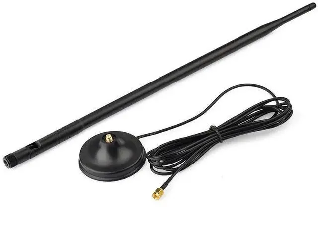 Alt view image 2 of 4 - 12dbi 2.4GHz Omni Aerial Booster WiFi Antenna RP-SMA Male 280cm Cable for IEEE 802.11b/g Wireless Router WLAN PCI Card