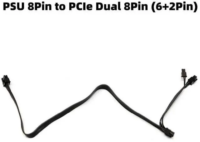 Alt view image 4 of 5 - PCIe Dual 8Pin 6+2Pin GPU Power Cable for Seasonic FOCUS PLUS GOLD, Platinum, PX, GX, SGX 1000W, 850W, 750W, 650W Modular Power