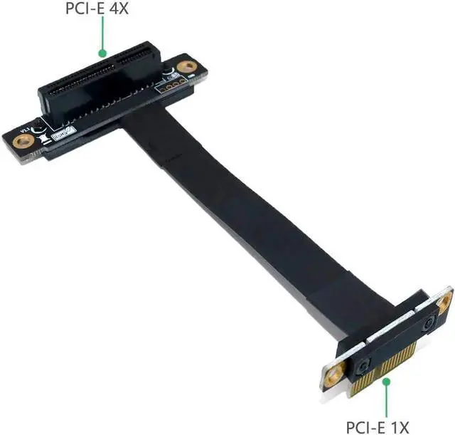 Alt view image 5 of 6 - JAENFONG PCI Express PCIE Riser Card PCI-E 1x to 4x Riser Cable Graphics Card PCI Express Connector Flexible Cable Extension Port Adapter