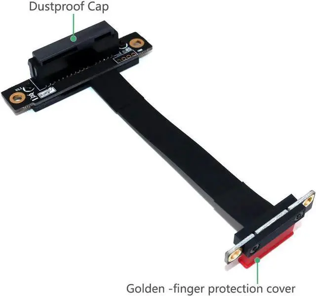 Alt view image 2 of 6 - JAENFONG PCI Express PCIE Riser Card PCI-E 1x to 4x Riser Cable Graphics Card PCI Express Connector Flexible Cable Extension Port Adapter