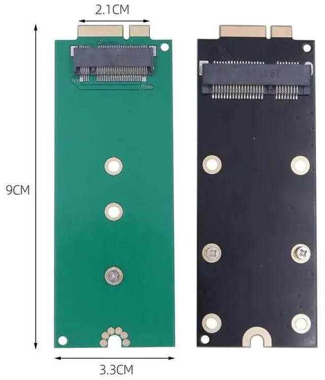 Alt view image 6 of 6 - M.2 NGFF mSATA To 7+17Pin Adapter Card For 2012 M-acbook Pro A1425 A1398 MC975 MC976 MD212 MD213 ME662 ME664 ME665