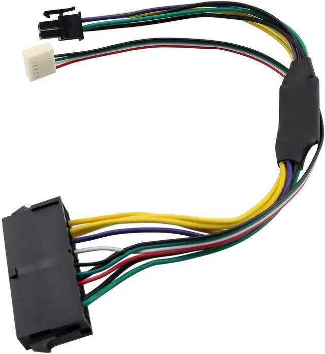 Alt view image 2 of 5 - JAENFONG 30cm/11.8 Inch 24-Pin to 6-Pin 18AWG ATX PSU Power Supply Adapter Cable for HP Z230 Z220 SFF Motherboards