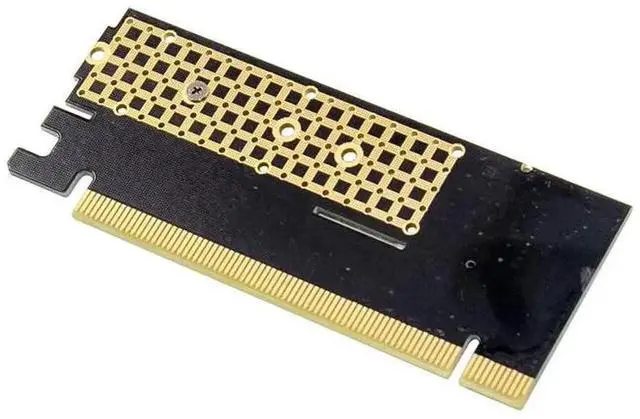 Alt view image 2 of 6 - PCIE X16 M.2 M Key NVMe SSD Convert Card Solid State Drive Extend Adapter for NVMe key M.2 2230 2242 2260 2280 Driv