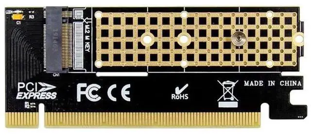 Main image of PCIE X16 M.2 M Key NVMe SSD Convert Card Solid State Drive Extend Adapter for NVMe key M.2 2230 2242 2260 2280 Driv