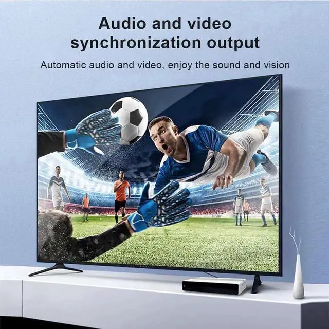 Alt view image 4 of 7 - JAENFONG 8K HDMI Fiber Optic Cable (3.3FT/1M), 8K@60Hz AOC Fiber HDMI 2.1 Braided CordSupports 8K@60Hz 4K@120Hz, 48Gbps AOC Dynamic HDR 10, eARC, HDCP2.2, 4:4:4