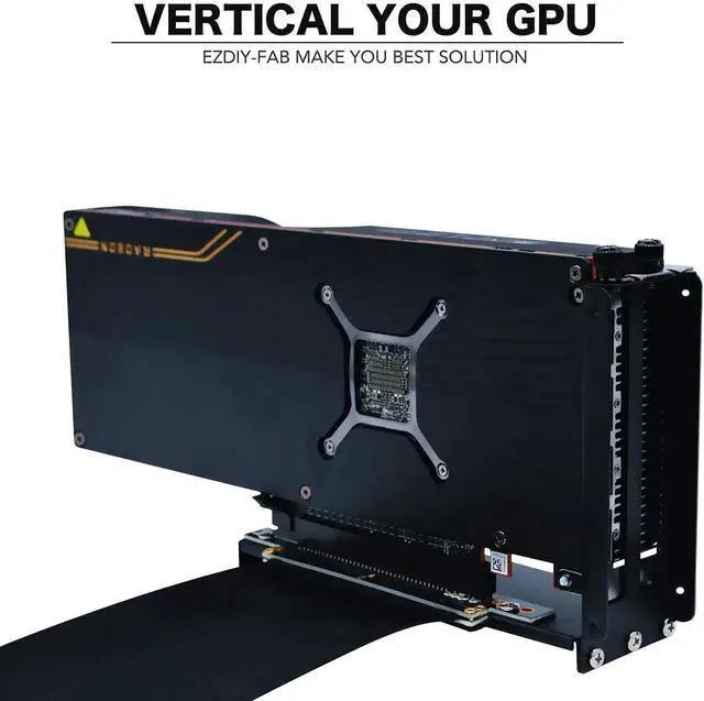 Alt view image 7 of 7 - New PCI Express 16x Flexible Cable Extension Port Adapters, High Speed PCIE Riser Cable 90 Degrees, Fit with FD R6 Case -20cm