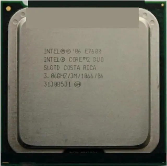 Main image of CPU CPU c 2 Duo Processor E7600 3.06GHz/3M/1066MHz Dual-Core Socket 775 Speedy Ship Out processing unit