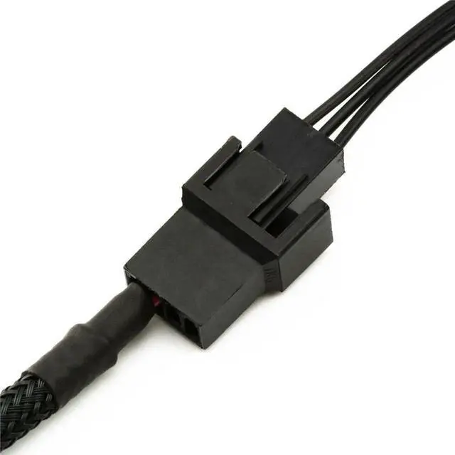 Alt view image 3 of 6 - JAENFONG 5Pcs 15 Pin SATA to 4X 3 or 4 Pin Fan Connector 12V Power Cable Adapter