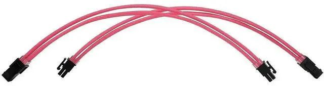 Alt view image 5 of 6 - JAENFONG Sleeve Extension Power Supply Cable Kit 18AWG ATX 24P+ EPS 8-P+PCI-E8-P with Combs for PSU to Motherboard/GPU (Pink)