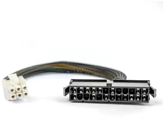 Alt view image 2 of 5 - JAENFONG 24 Pin to 6 Pin ATX PSU Power Adapter Cable for Dell Inspiron 3470 Optiplex 3050/3060/3080/3668/5050/5060/5080/7040/7050/7060/7070/7080 (1PC)