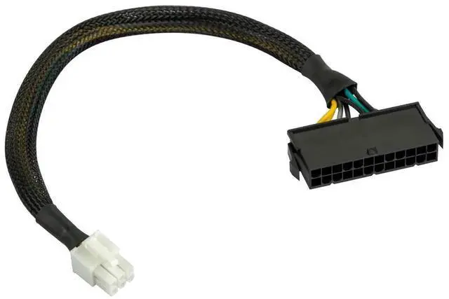 Main image of JAENFONG 24 Pin to 6 Pin ATX PSU Power Adapter Cable for Dell Inspiron 3470 Optiplex 3050/3060/3080/3668/5050/5060/5080/7040/7050/7060/7070/7080 (1PC)