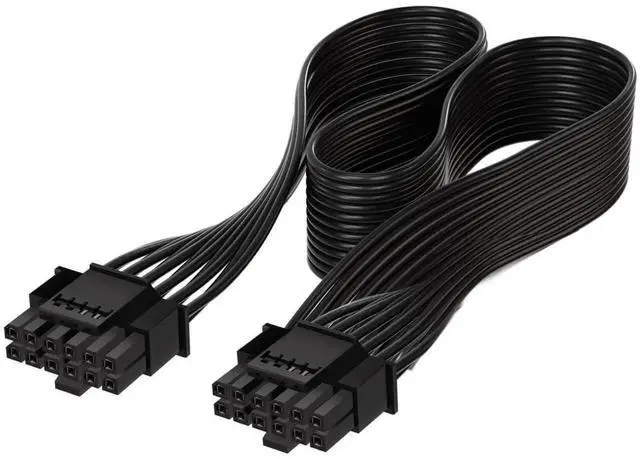 Main image of JAENFONG ATX3.0 PCI-E 5.0 Power Modular 12VHPWR Cable 16Pin to 16Pin for 3080 3090TI 4080 4090 PSU 12+4Pin Graphics Card