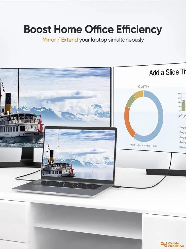 Alt view image 3 of 7 - JAENFONG  USB C to HDMI Cable 6FT Male to Male, Thunderbolt 3/4 Compatible for Home Office, 4K High Speed for Galaxy S24/S24 Ultra/S24+/MacBook Pro/Air/M1,iPad Pro and More - Black