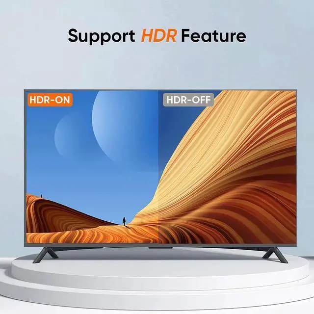 Alt view image 3 of 7 - JAENFONG  8K DisplayPort Cable 1.4, 10FT DP Cable (8K@60Hz, 4K@144Hz, 1080P@240Hz) HBR3 Support 32.4Gbps, HDCP 2.2, HDR10 FreeSync G-Sync for PC, Laptop to TV, Gaming Monitor and Graphics