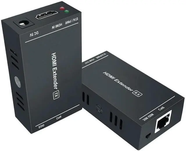 Main image of JAENFONG  HDMI Extender 1080p@60Hz, 3D, Over Single Cat5e/Cat6/Cat 7 Cable Full HD Uncompressed Transmit Up to 164 Ft(50m), EDID and POC Function Supported (Transmitter and Receiver)