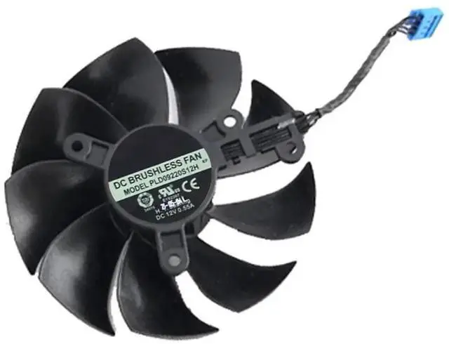 Alt view image 3 of 7 - JAENFONG  87MM PLD09220S12H Graphics Card Cooling Fan Replacement for E.VGA GeForce RTX 3070 3080 TI 3090 FTW3 Ultra Gaming Cooler Fan