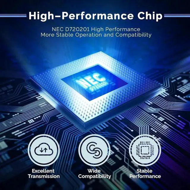 Alt view image 7 of 7 - JAENFONG  PCIE USB 3.0 Card 7 Ports PCI Expree to USB Expansion Card Super Speed 5Gbps PCI-e USB3.0 Hub Controller Adapter for Windows 11/10/8/7/XP/Vista