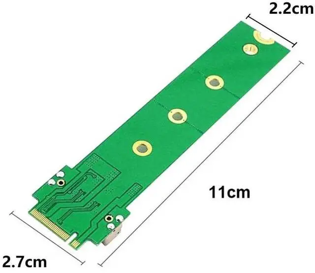 Alt view image 3 of 7 - JAENFONG 12+16Pin MAC SSD to Motherboard M.2 NVME NGFF M-Key Convert Adapter Card for 2013 2014 2015 A1493 A1502 A1465 A1466 MAC Pro Air SSD