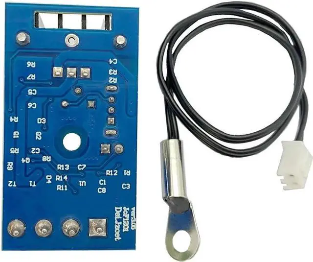 Alt view image 4 of 6 - JAENFONG DC 12V 1A Automatic PC CPU Fan Temperature Control Speed Controller Case Fan Speed Governor with Sensor for 2 3 4 Wire Fan