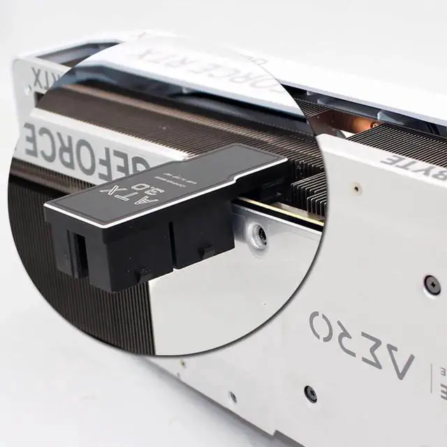 Alt view image 5 of 7 - JAENFONG ATX3.0 PCI-E 5.0 Power Modular 12VHPWR Adapter to Four ATX 8P Down Angled 90 Degree for 4080 4090 5090TI 16Pin 12+4P Graphics Card