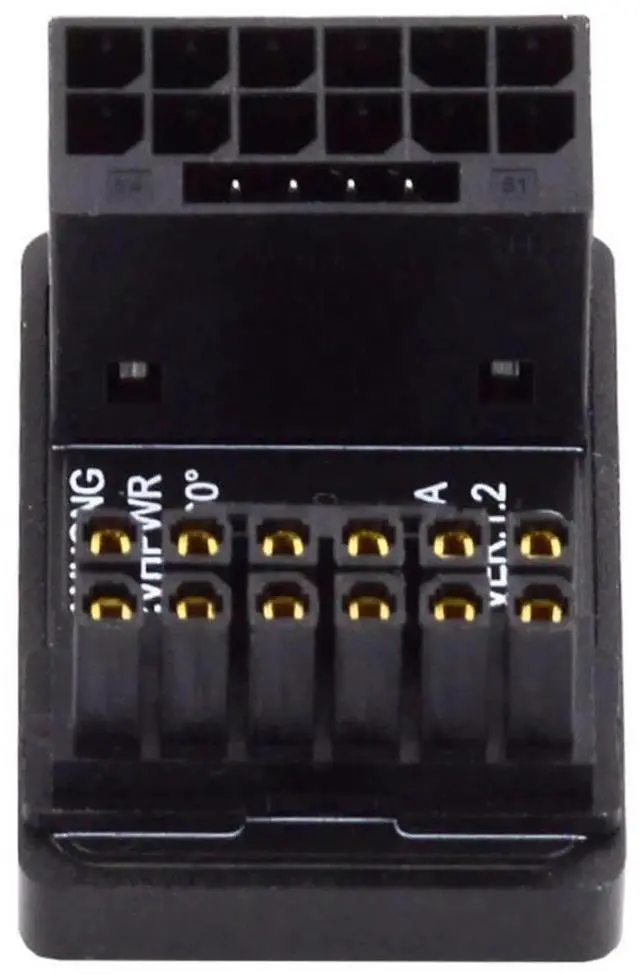 Main image of JAENFONG ATX3.0 PCI-E 5.0 12VHPWR 16Pin Power Modular Change Direction Adapter Down Angled 360 Degree for 4080 5090TI Graphics Card