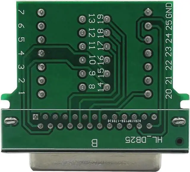 Alt view image 3 of 6 - JAENFONG DB25 Breakout Board Solder-Free Female Adapter 25-pin Port Adapter to Terminal Connector Signal Module Long Bolts and Nuts with case