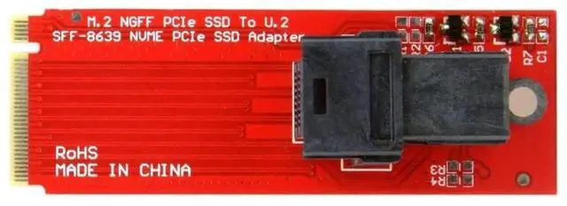 Alt view image 2 of 7 - JAENFONG SFF-8643 to NGFF PCBA Converter Adapter for M.2 NVME PCIe SSD to U.2 U2 SFF-8639 Kit