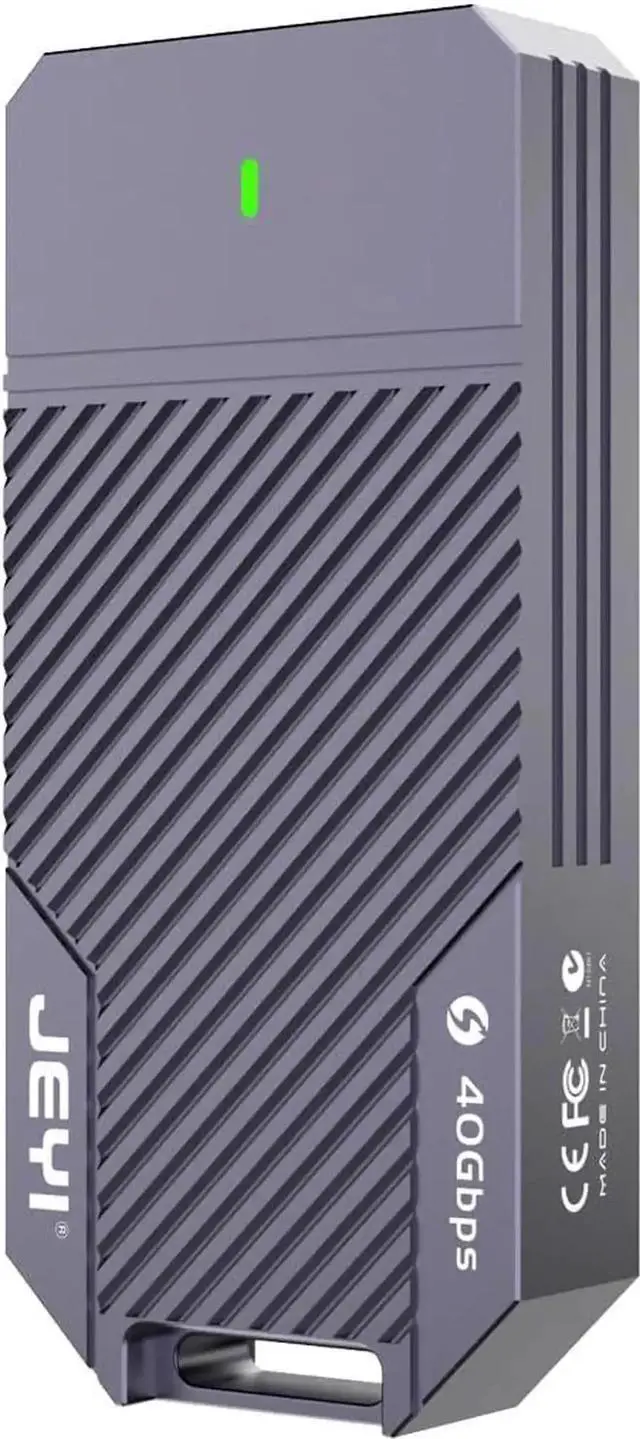 Alt view image 3 of 6 - JAENFONG  USB 4.0 SSD Enclosure 40Gbps M.2 NVMe 2280 to USB-c Solid State Drive Case Compatible with Thunderbolt4/3 USB 3.2/3.1/3 (TB-2464 PRO)
