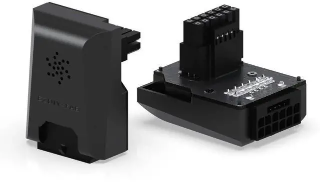 Main image of JAENFONG PCIe 5.0 12VHPWR GPU Power Bridge, 12+4 Pin Angle Connector Power Adapter, for RTX40' Series GPUs, Compatible with RTX4090, 4080, 4070ti - Black 90° STD