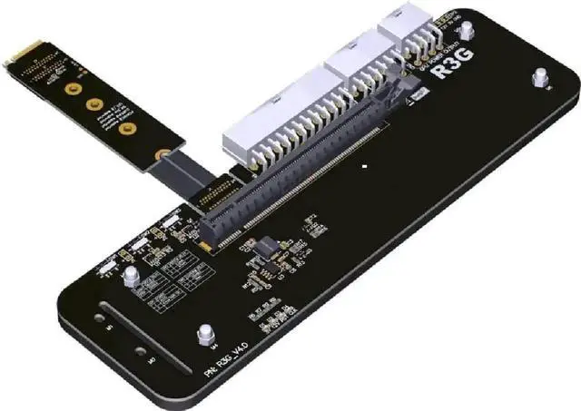 Main image of JAENFONG  M.2 Key M NVMe External Graphics Card Stand Bracket R43SG 64Gbs with PCIe4.0 x4 Riser Cable 25cm 50cm for Graphics Card After 1660 (R43SG 50CM)