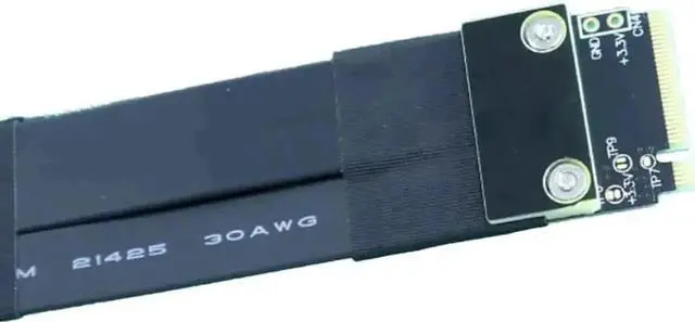 Alt view image 4 of 7 - JAENFONG  M.2 Key M NVMe External Graphics Card Stand Bracket R43SG 64Gbs with PCIe4.0 x4 Riser Cable 25cm 50cm for Graphics Card After 1660 (R43SG 50CM)