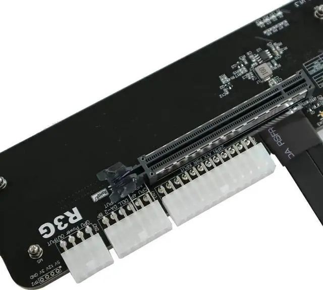 Alt view image 3 of 7 - JAENFONG  M.2 Key M NVMe External Graphics Card Stand Bracket R43SG 64Gbs with PCIe4.0 x4 Riser Cable 25cm 50cm for Graphics Card After 1660 (R43SG 50CM)