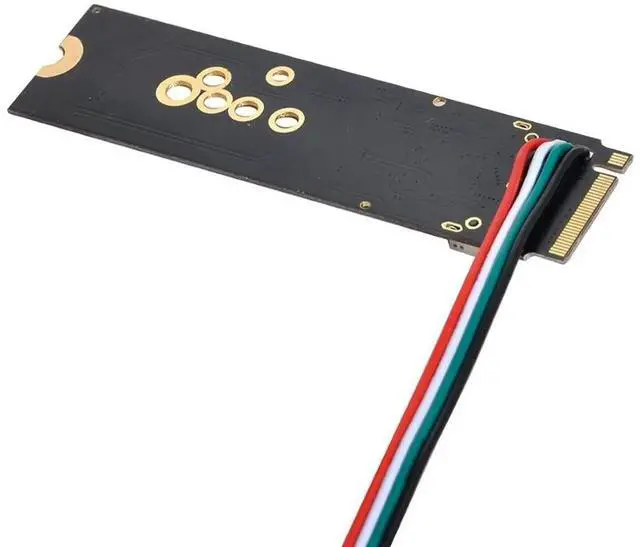 Alt view image 7 of 7 - JAENFONG NGFF Key-A/E Card to PCI-E M.2 NGFF Key-M NVME SSD Adapter for AX200