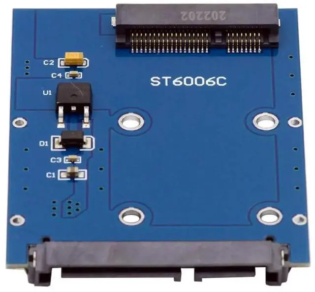 Alt view image 6 of 7 - JAENFONG Mini PCI-E mSATA SSD to SATA 3.0 22Pin 2.5" HDD Hard Disk PCBA Adapter