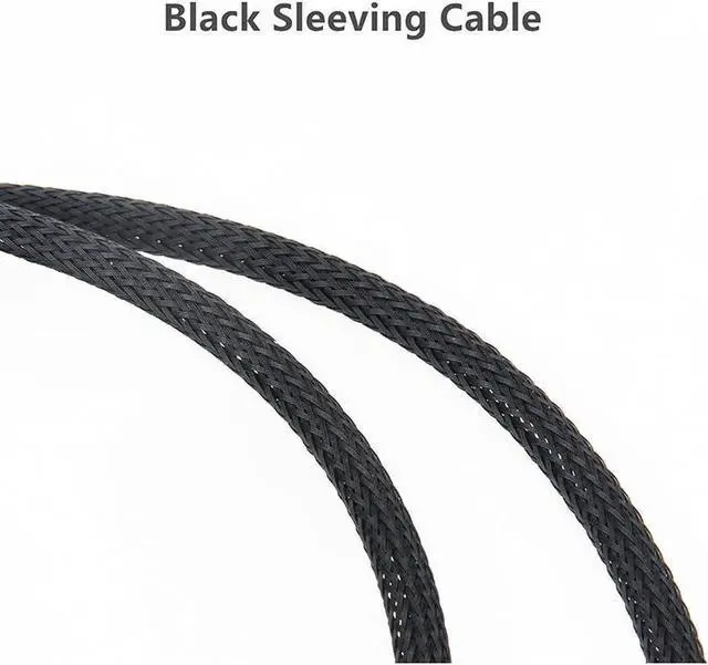 Alt view image 5 of 5 - JAENFONG SATA to 3 Pin 4 Pin Fan Sleeved Power Splitter Cable Adapter,15Pin SATA to 2 x TX3 / TX4 (PWM) 12V PC Case Fan Cooler Y Splitter Power Extension Cord - 10 Inch,Black