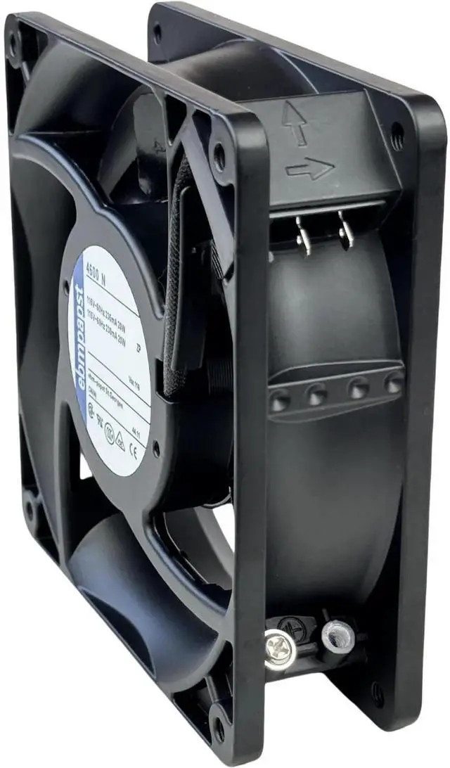 Alt view image 3 of 7 - for ebmpapst 4600N Axial Fan115V 12038 Industrial Cooling Fan All-Metal Heat-Resistant Cooling Fan 4600N, 2-Pin 20W