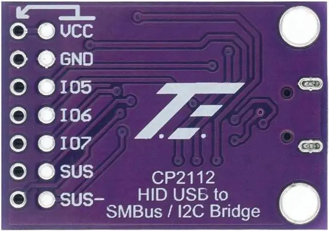 Alt view image 2 of 2 - JAENFONG  CP2112 Debug Board USB to SMBus I2C Communication Module 2.0 MicroUSB 2112 Evaluation Kit for CCS811 Sensor Module