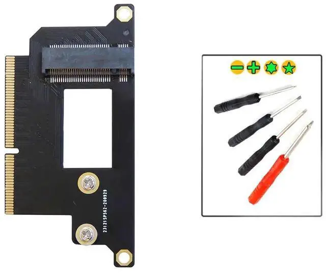 Alt view image 7 of 7 - JAENFONG M.2 NGFF M-Key NVME SSD Convert Card fit for Pro 2016 2017 13" A1708 A1707 A1706