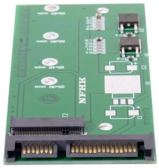Alt view image 2 of 7 - JAENFONG M.2 NGFF SATA SSD to 2.5" SATA Hard Disk PCB Converter Adapter(Not Work NVEM SSD to SATA)
