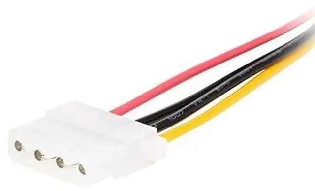 Alt view image 3 of 5 - JAENFONG SATA to 4 Pin Power Cable Adapter 3 Pack SATA 15 Pin Male to Molex LP4 Female Power Cable 7-inch