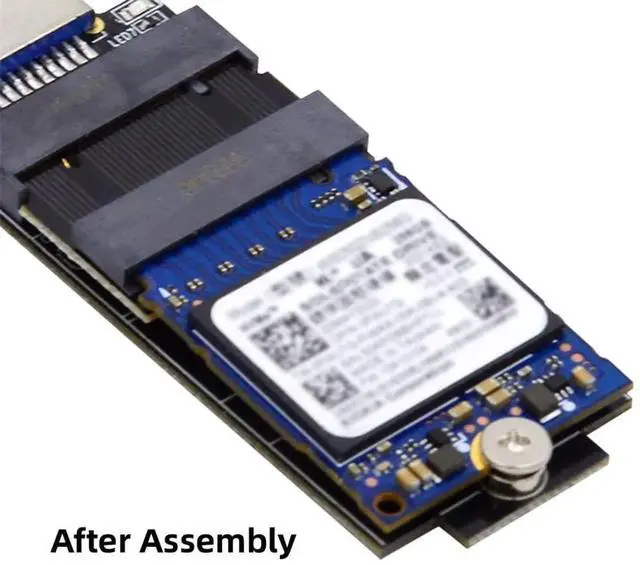 Alt view image 7 of 7 - JAENFONG  NGFF B+M Key NVME M-Key 22x30mm to 22x42mm Male to Female Extension Adapter Compatible with Legion Go ThinkPad 2230 2242 SSD