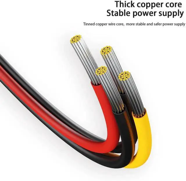 Alt view image 6 of 7 - JAENFONG 3-Pack 15 Pin SATA Power Splitter Cable, 8 Inch Sata Male to 2X Female Cable for HDDSSDOptical Drives