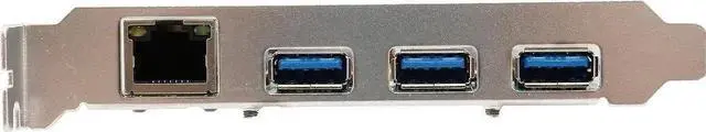Alt view image 5 of 5 - JAENFONG SD-PEX50100 3 Port USB 3.1 Gen 1 and Gigabit Ethernet PCI-e 2.0 x1 Card
