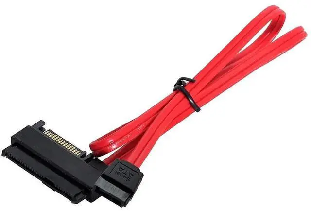 Alt view image 3 of 7 - JAENFONG SAS 29Pin SFF-8482 Male to 7Pin SATA Male Hard Disk Drive Raid Cable Adapter with 15Pin SATA Power Port 50cm