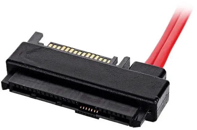 Alt view image 7 of 7 - JAENFONG SAS 29Pin SFF-8482 Male to 7Pin SATA Male Hard Disk Drive Raid Cable Adapter with 15Pin SATA Power Port 50cm